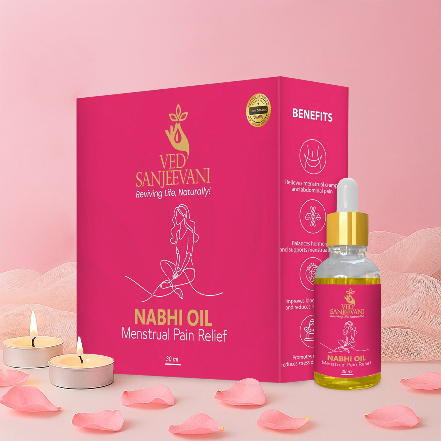 Ved Sanjeevani Nabhi Oil For Menstrual Pain Relief (30ml  1 Pc) Ved Sanjeevani Nabhi Oil For Menstrual Pain Relief (30ml  1 Pc)